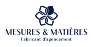 logo mesures et matières bleu