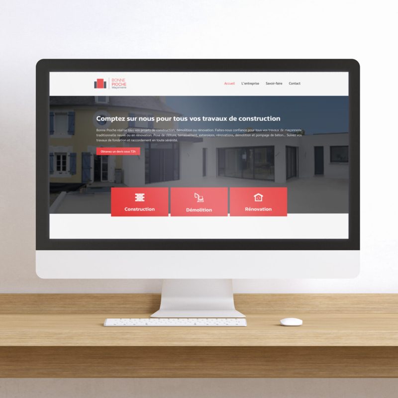 Mock up Site web Bonne Pioche