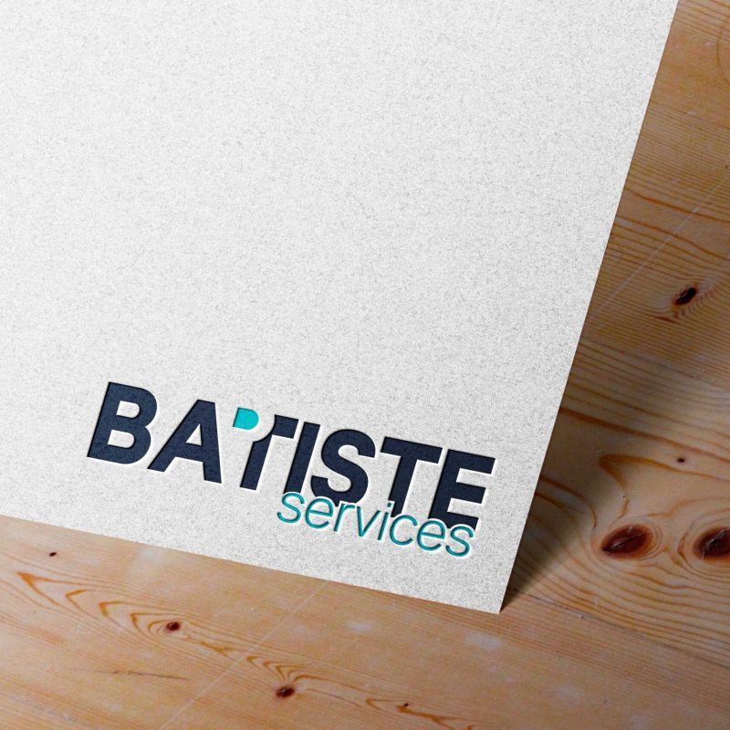 Mock up logo Batiste Services